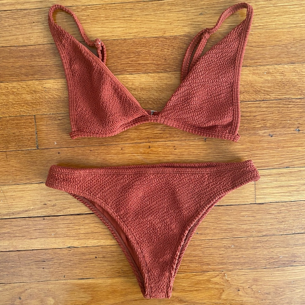 TJ SWIM BIKINI in clay, XS
